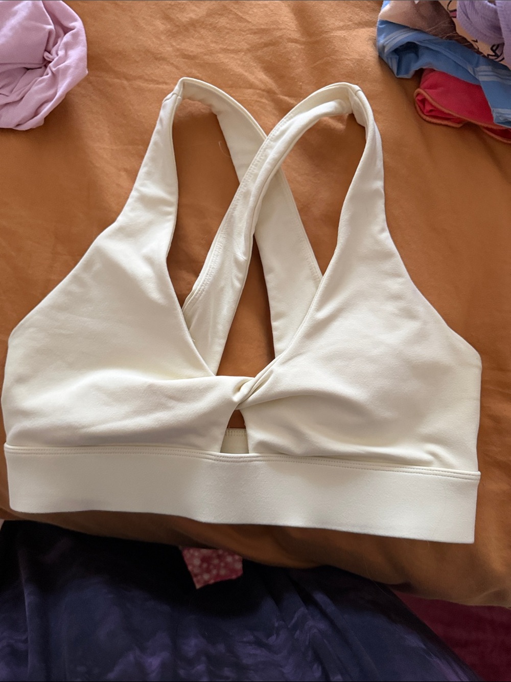 Yellow Cross-Back bra - Women Intimates